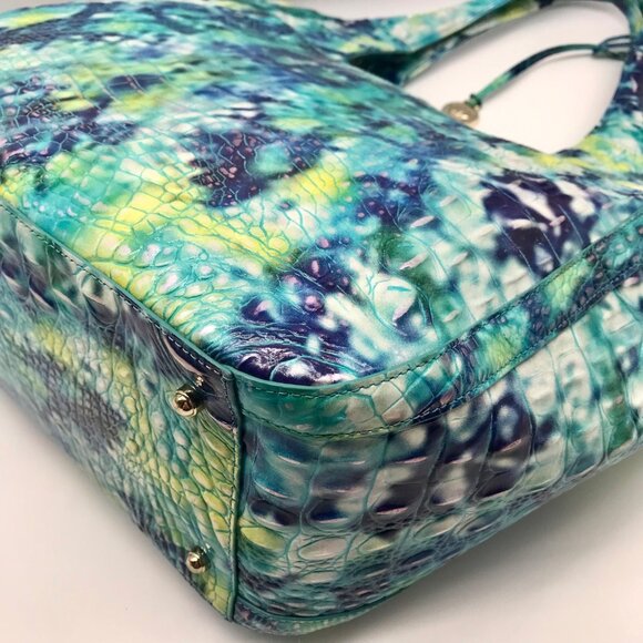 Brahmin Hydro Melbourne Croc Embossed Leather Carla Tote Bag - Picture 7 of 12